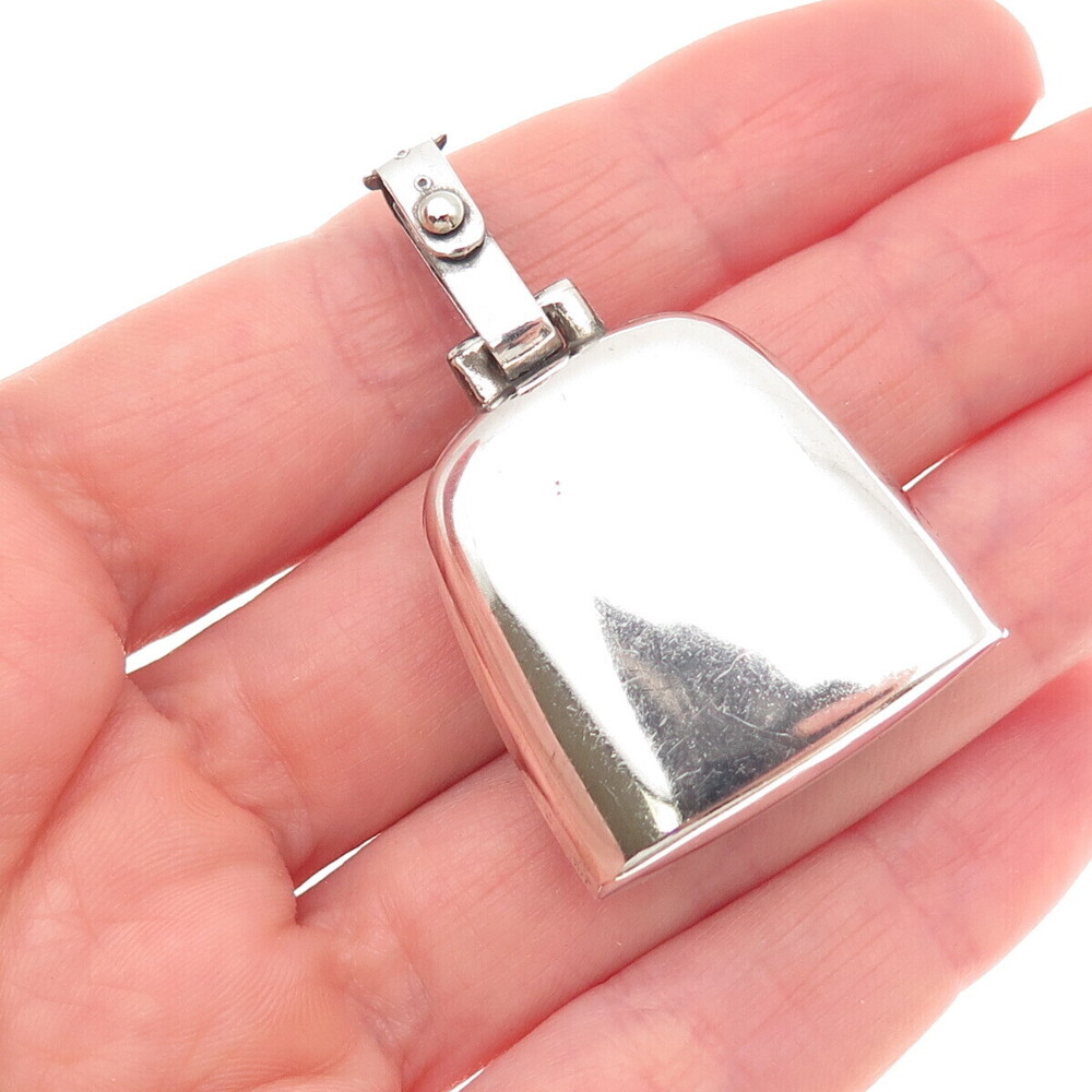 Webster 925 Sterling Silver Antique Art Deco Bell Rattle Pendant